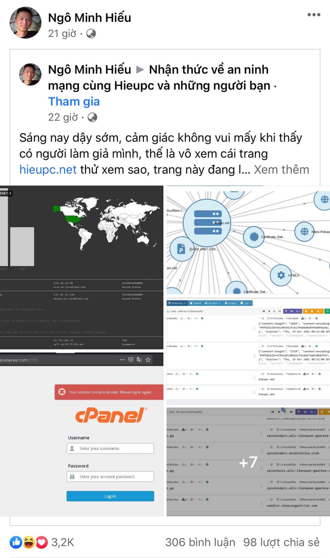 Cả gan lập trang web mạo danh Hieupc, hacker nhận lại cái kết đắng ngay lập tức - Ảnh 2.