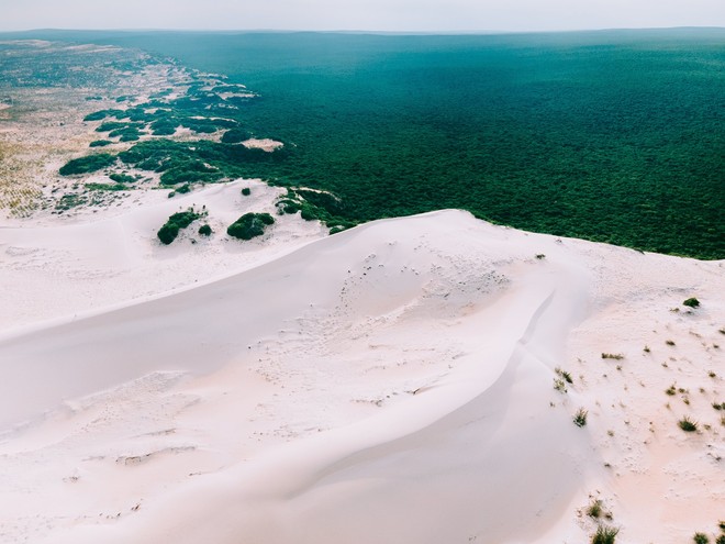 Bức ảnh chụp từ trên cao xuống tiểu sa mạc Sahara Bàu Trắng nhìn đỉnh như châu Âu khiến dân mạng xuýt xoa lập kèo check-in - Ảnh 2.