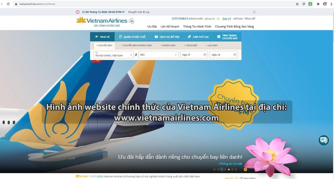Vietnam Airlines Group khuyến cáo hành khách dịp cao điểm Tết: Cảnh giác với những website bán vé không chính thức, được thiết kế gần giống website chính thức của hãng - Ảnh 2.