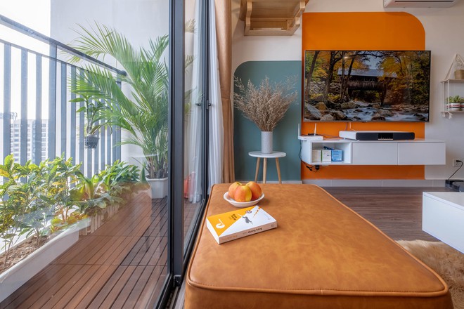 Căn hộ Vinhomes 43m2 xinh xắn của anh ch&agrave;ng độc th&acirc;n, ăn tiền nhất l&agrave; view chill như ở trời T&acirc;y - Ảnh 2.
