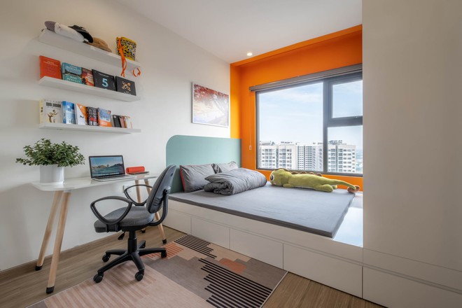 Căn hộ Vinhomes 43m2 xinh xắn của anh ch&agrave;ng độc th&acirc;n, ăn tiền nhất l&agrave; view chill như ở trời T&acirc;y - Ảnh 4.