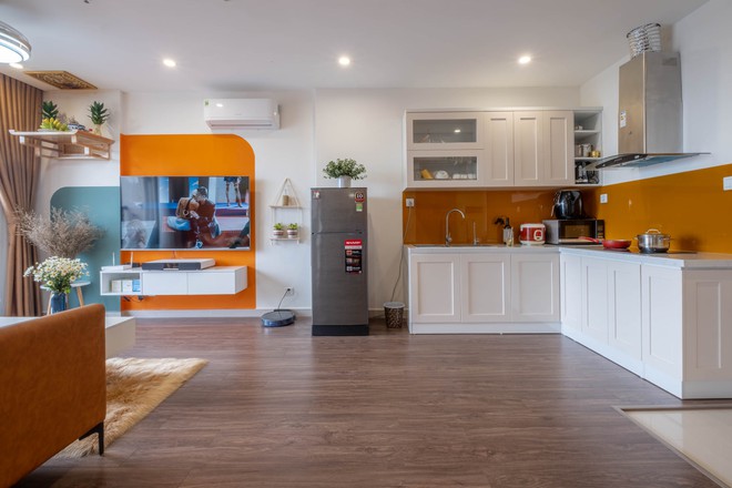 Căn hộ Vinhomes 43m2 xinh xắn của anh ch&agrave;ng độc th&acirc;n, ăn tiền nhất l&agrave; view chill như ở trời T&acirc;y - Ảnh 3.