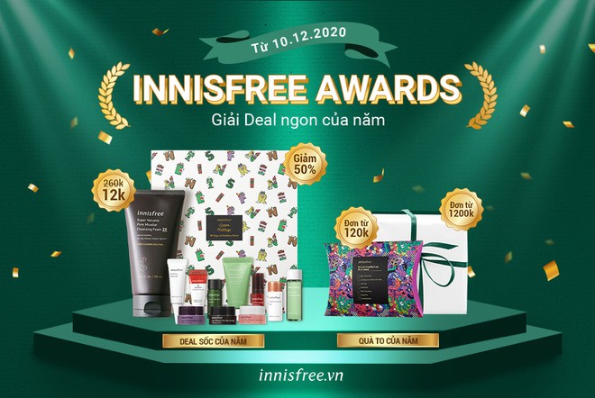 innisfree Awards 2020: Gọi t&ecirc;n Top 6 &ldquo;deal ngon của năm&rdquo; chỉ từ 12k, sẽ cực tiếc nếu bạn bỏ lỡ! - Ảnh 1.