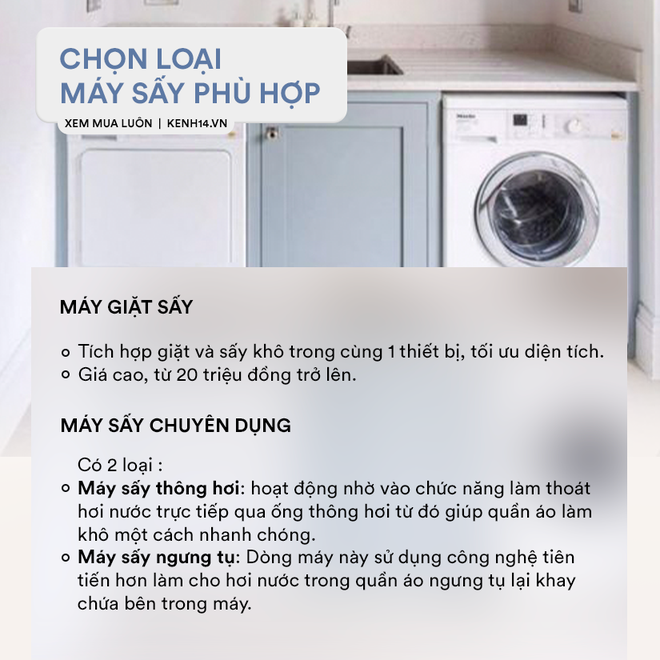 Góc chị em low-tech: Kinh nghiệm chọn mua máy sấy quần áo - Ảnh 2.