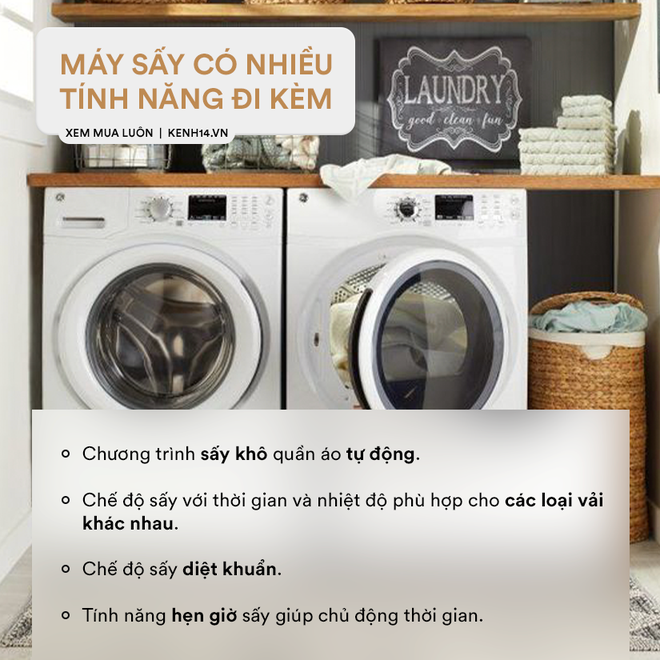 Góc chị em low-tech: Kinh nghiệm chọn mua máy sấy quần áo - Ảnh 3.