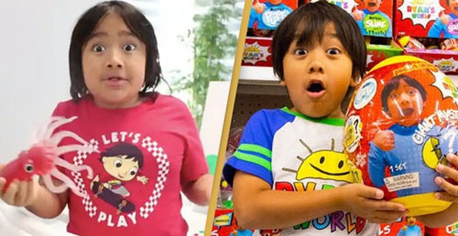Cậu b&eacute; 9 tuổi th&agrave;nh YouTuber thu nhập cao nhất thế giới  - Ảnh 1.