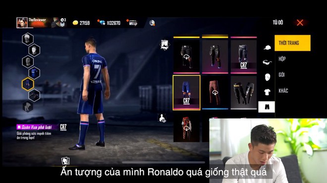 Quá mê CR7, Văn Toàn, Đình Trọng và Văn Đức cùng thử sức với nhân vật Chrono mới trong Free Fire - Ảnh 2.