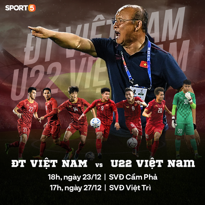 Lịch thi đấu giao hữu đội tuyển Việt Nam đấu U22 Việt Nam hôm nay - Ảnh 1.
