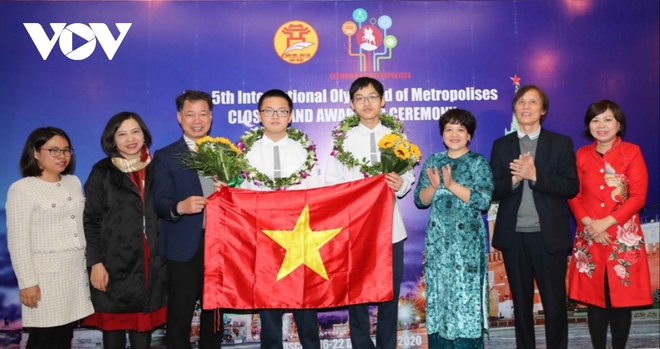 Học sinh Hà Nội đoạt 5 huy chương vàng trong kỳ thi Olympic IOM - Ảnh 1.