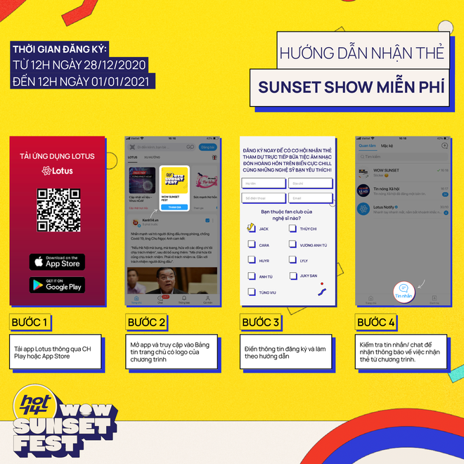 Săn thẻ fanzone &ldquo;x&iacute;&rdquo; chỗ xịn tại HOT14 Wow Sunset Fest: &ldquo;quẩy&rdquo; c&ugrave;ng Jack, Th&ugrave;y Chi, Cara, Vương Anh T&uacute; chưa bao giờ dễ d&agrave;ng đến thế! - Ảnh 4.