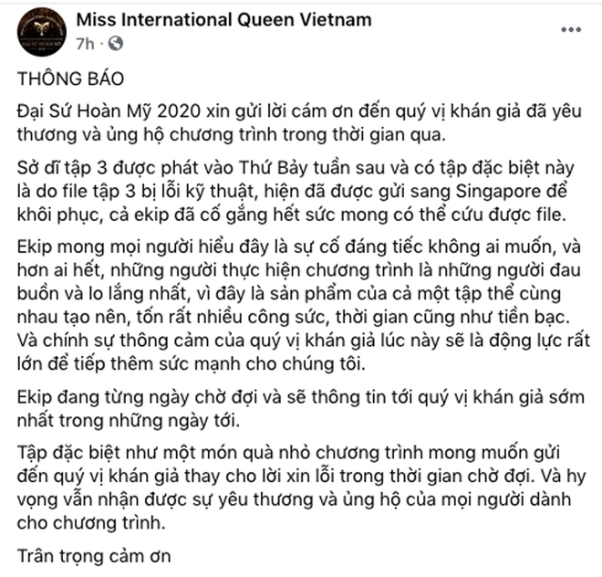 Hết Người Ấy Là Ai lại đến Đại Sứ Hoàn Mỹ gặp sự cố hư file, phải mang sang Singapore phục hồi dữ liệu - Ảnh 2.