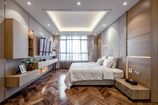 Đầu tư 5 tỷ, cặp vợ chồng biến nhà thô thành penthouse sang xịn mịn với style tối giản cực mê - Ảnh 14.