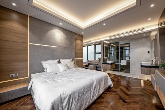 Đầu tư 5 tỷ, cặp vợ chồng biến nhà thô thành penthouse sang xịn mịn với style tối giản cực mê - Ảnh 13.