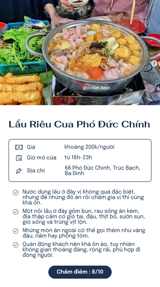 Chấm điểm 5 quán lẩu riêu nổi tiếng nhất Hà Nội: Xì xụp ngày đông rét cóng thì còn gì bằng! - Ảnh 4.