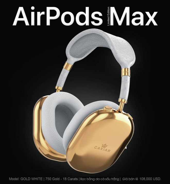 Đ&acirc;y c&oacute; thể l&agrave; chiếc tai nghe AirPods đắt nhất thế giới, gi&aacute; sương sương khoảng 2,5 tỷ đồng - Ảnh 3.