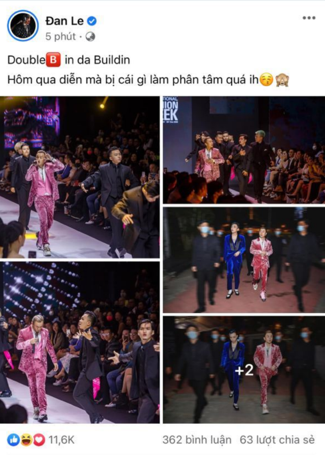 Binz cuối cùng đã chia sẻ về màn phát cẩu lương công khai đầu tiên với Châu Bùi tại Fashion Week: Nghe sao thấy lươn lẹo quá? - Ảnh 2.