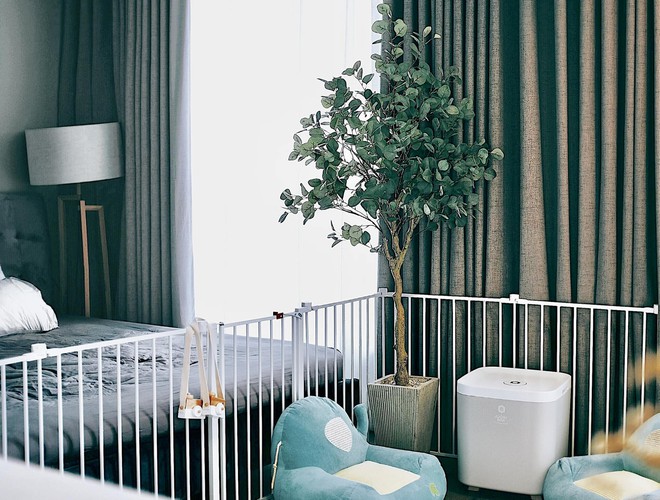 Căn hộ Vinhomes của nh&agrave; thiết kế nội thất: T&ocirc;ng m&agrave;u xanh l&agrave; lạ nhưng l&ecirc;n h&igrave;nh đẹp từng cm, sống ảo th&igrave; cực m&ecirc; - Ảnh 11.