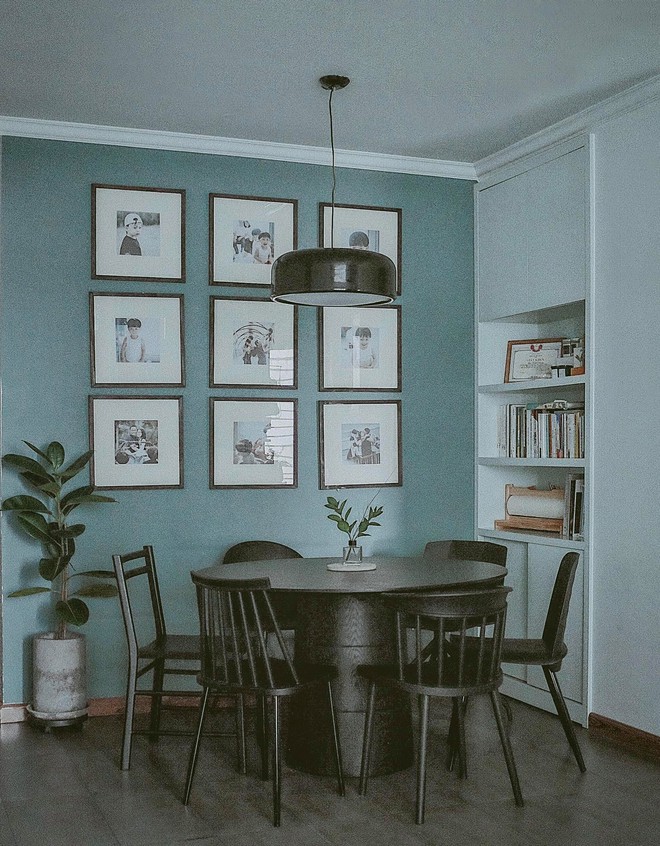 Căn hộ Vinhomes của nh&agrave; thiết kế nội thất: T&ocirc;ng m&agrave;u xanh l&agrave; lạ nhưng l&ecirc;n h&igrave;nh đẹp từng cm, sống ảo th&igrave; cực m&ecirc; - Ảnh 6.