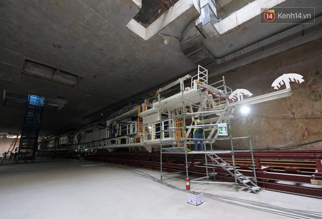 Cận cảnh si&ecirc;u m&aacute;y đ&agrave;o hầm tại dự &aacute;n đường sắt C&aacute;t Linh - Nhổn đang được lắp đặt - Ảnh 6.