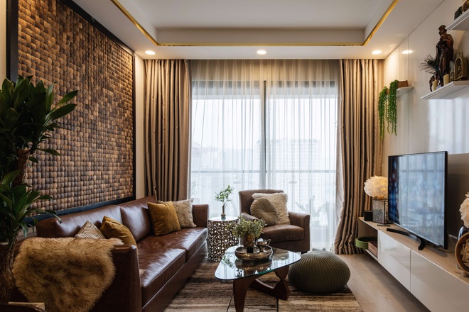 Căn hộ Mid-century Modern với tone nâu …