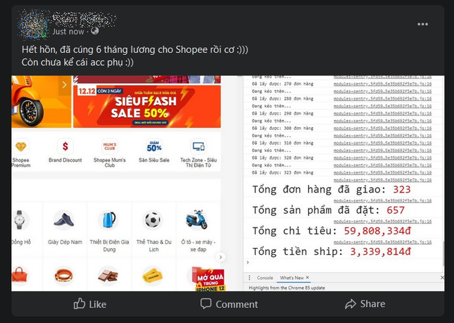 Mua h&agrave;ng online đi&ecirc;n đảo nhưng bạn đ&atilde; bao giờ t&iacute;nh xem m&igrave;nh ti&ecirc;u hết bao nhi&ecirc;u tiền tr&ecirc;n c&aacute;c s&agrave;n thương mại điện tử chưa? - Ảnh 15.