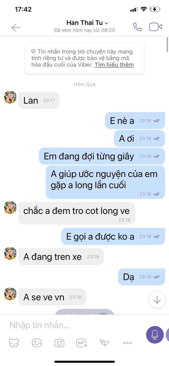 Phẫn nộ đến tột độ: Xuất hiện kẻ mạo danh Hàn Thái Tú lừa vợ Vân Quang Long 100 triệu để đưa tro cốt nam ca sĩ về Việt Nam - Ảnh 4.