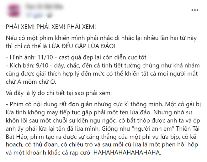 Netizen chấm điểm cao tuyệt đối cho Lừa Đểu Gặp Lừa Đảo của Baifern, bóc phốt phim khiến dân tình cười đau ruột - Ảnh 3.