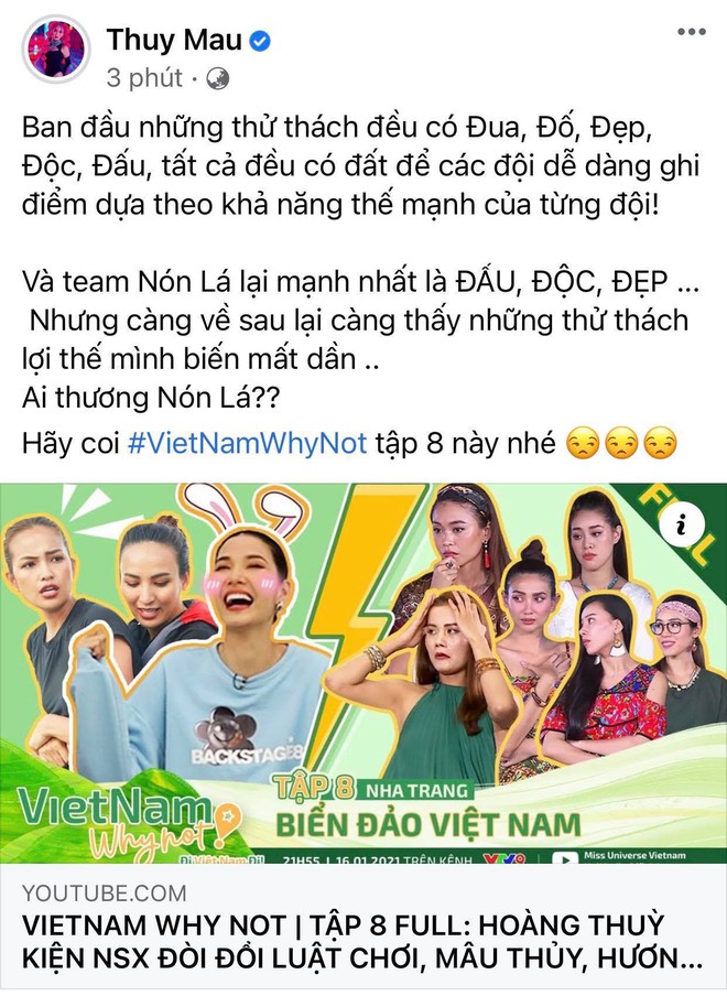 Mâu Thuỷ bức xúc BTC vì đội liên tục xếp cuối dù hoàn thành xuất sắc thử thách Vietnam Why Not - Ảnh 5.