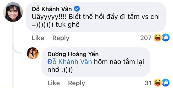 Thấy Dương Hoàng Yến đăng ảnh body bốc lửa, Khánh Vân tiếc hùi hụi: Biết thế hồi đấy tắm với chị - Ảnh 3.