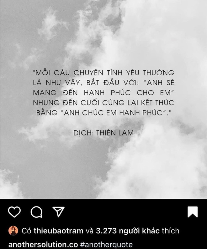 Hoá ra 5 ngày trước, Thiều Bảo Trâm đã dằn mặt Tuesday bằng 1 cái like nhẹ bài đăng “cà khịa” cực gắt - Ảnh 3. Hoá ra 5 ngày trước, Thiều Bảo Trâm đã dằn mặt Tuesday bằng 1 cái like nhẹ bài đăng “cà khịa” cực gắt - Ảnh 3.