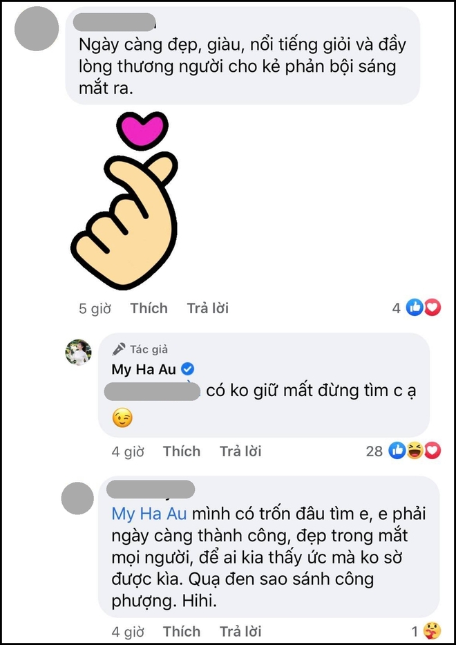 Âu Hà My ung dung đáp có không giữ mất đừng tìm khi được dân mạng khen đẹp và giàu cho kẻ phản bội sáng mắt - Ảnh 2.