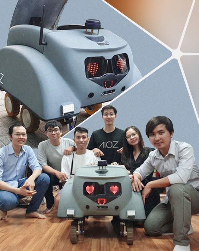 Nh&oacute;m bạn TP.HCM l&agrave;m robot nhắc nhở người kh&ocirc;ng đeo khẩu trang, gi&agrave;nh giải Nhất cuộc thi Hack C&ocirc; Vy - Ảnh 1.
