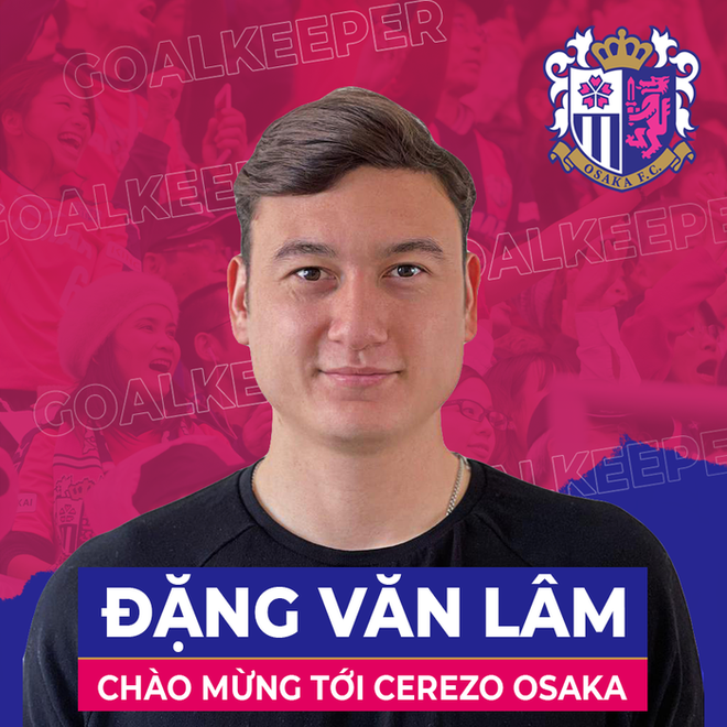 Hoàn tất thủ tục, Cerezo Osaka chào mừng Văn Lâm đến J.League 1 - Ảnh 2.