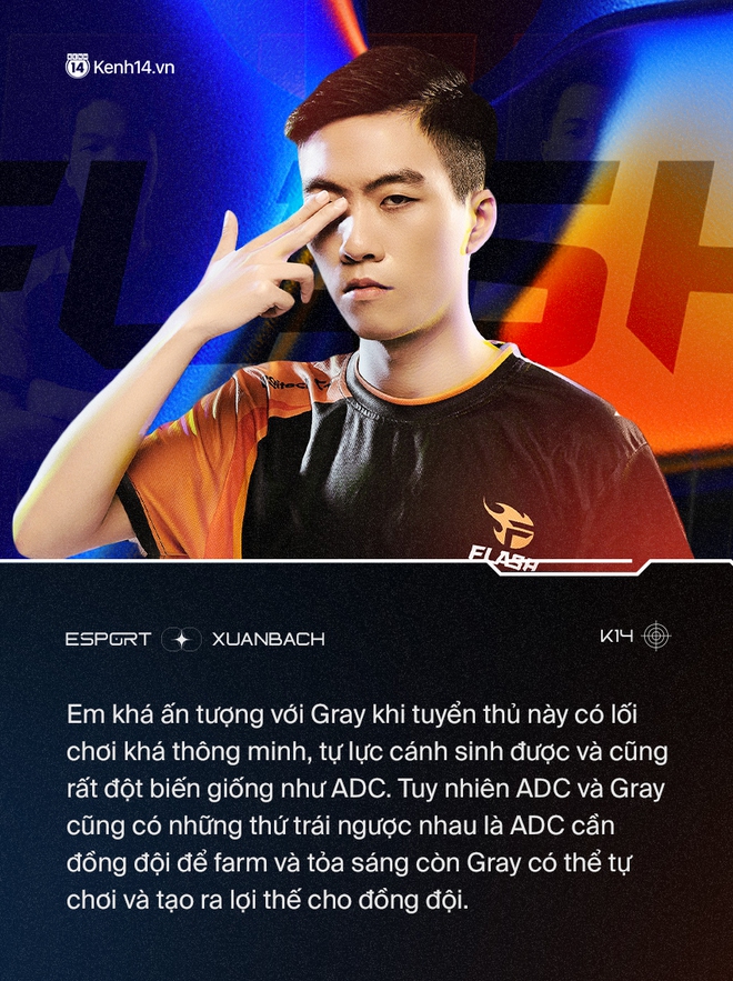Phỏng vấn Xu&acirc;n B&aacute;ch: Đ&aacute;nh gi&aacute; Gray nhỉnh hơn ADC, h&eacute; lộ Đạt K&ograve;i sẽ trở th&agrave;nh quản l&yacute; mới của Team Flash - Ảnh 3.