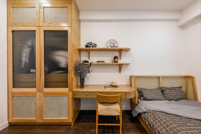 Căn hộ 3 phòng ngủ với 80% là gỗ tự nhiên, kết hợp phong cách Nhật lẫn Bắc Âu nhìn mê chữ ê kéo dài - Ảnh 7.