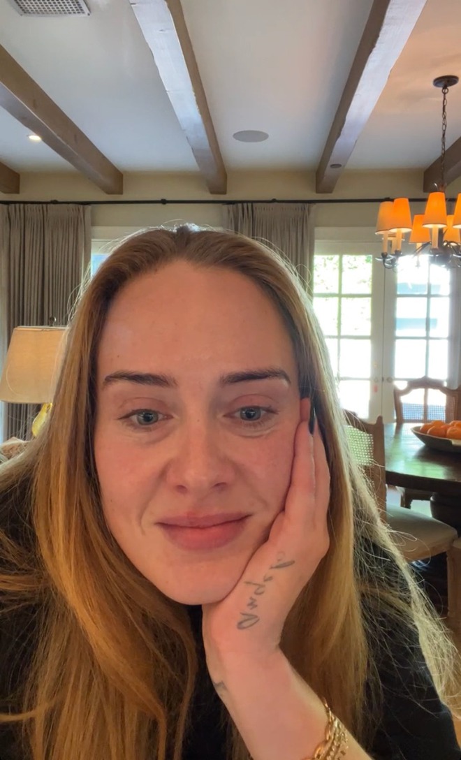 Bóc trần mặt mộc của Adele hậu giảm 45kg: Da mặt căng mịn, visual đẹp xuất sắc lột xác át cả khuyết điểm vùng mắt - Ảnh 5.