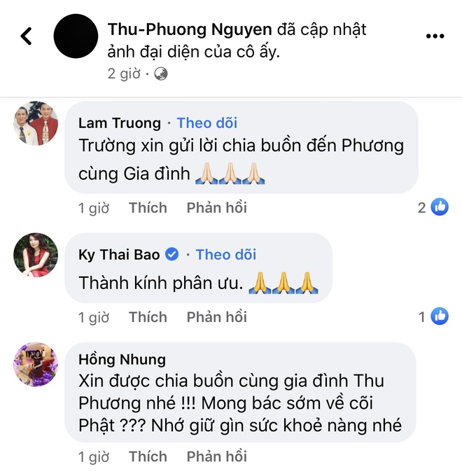 Bố ca sĩ Thu Phương đột ngột qua đời, Lệ Quyên, Lam Trường cùng dàn sao Việt gửi lời chia buồn - Ảnh 5.