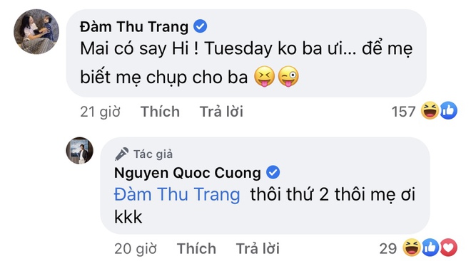 Đàm Thu Trang nhắc khéo chuyện Tuesday, Cường Đô La có pha xử lý hội các ông chồng nên học lỏm! - Ảnh 4.