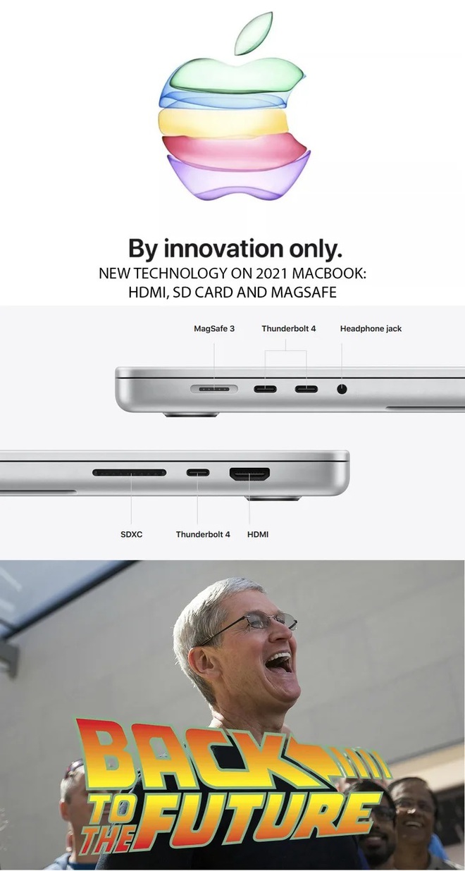 Ảnh chế dân mạng chê cười thiết kế của MacBook Pro 2021 - Ảnh 3.