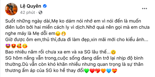 Ở Hà Nội cùng tình trẻ suốt mấy tháng, lý do gì khiến Lệ Quyên không dám nói nhớ con trai? - Ảnh 2.