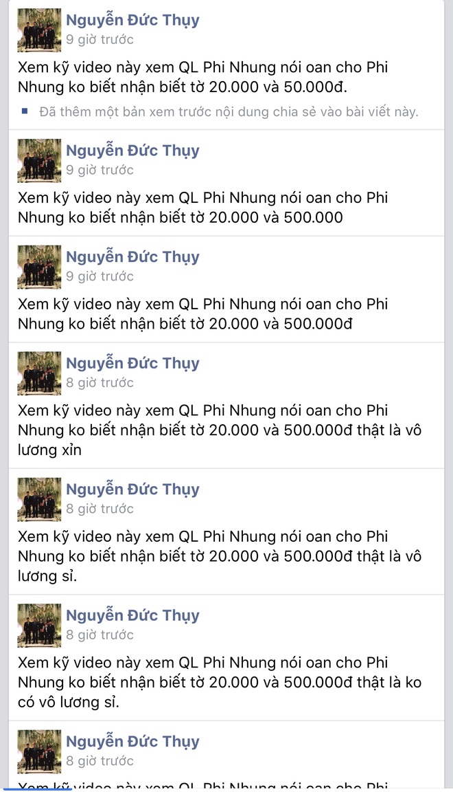 Bầu Thuỵ sửa 12 lần bài đăng nói quản lí cố CS Phi Nhung không có liêm sỉ nhưng giữ vững 1 quan điểm về chuyện Hồ Văn Cường - Ảnh 4.