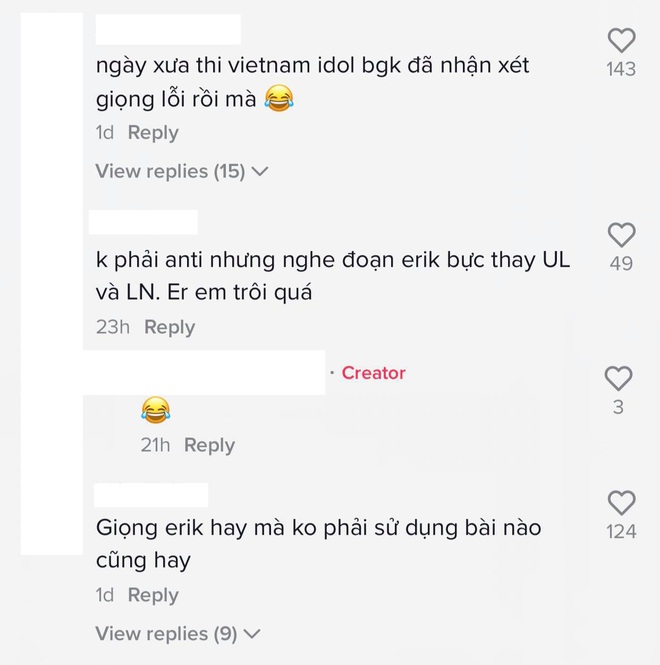 Giọng mũi của Erik lại bị đem ra bàn tán khi song ca cùng đàn anh đàn chị giọng khủng, netizen 5 người 10 ý khen chê - Ảnh 7.