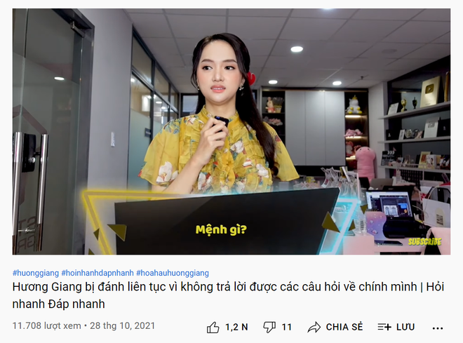 Bị hỏi chuốc người yêu uống bao nhiêu chai rượu, Hương Giang trả lời thế nào mà bị nhân viên cho ăn đập? - Ảnh 1.