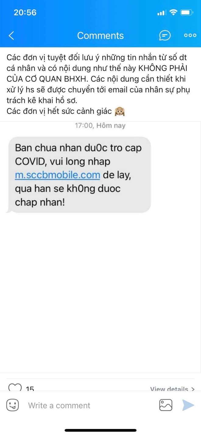 Cảnh b&aacute;o chi&ecirc;u tr&ograve; mạo danh cơ quan BHXH lừa đảo nhận tiền hỗ trợ thất nghiệp, người d&ugrave;ng cần hết sức cảnh gi&aacute;c! - Ảnh 1.