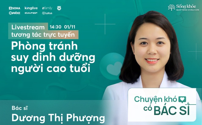 Mời độc giả đặt câu hỏi cho livestream PHÒNG TRÁNH SUY DINH DƯỠNG NGƯỜI CAO TUỔI - Ảnh 1.