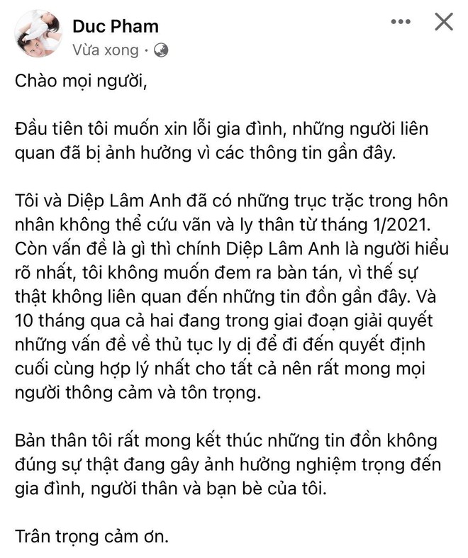 Giữa lúc chồng xác nhận ly thân, Diệp Lâm Anh đang làm điều đặc biệt cho 2 con, thông báo sẽ xử lý sau - Ảnh 3.