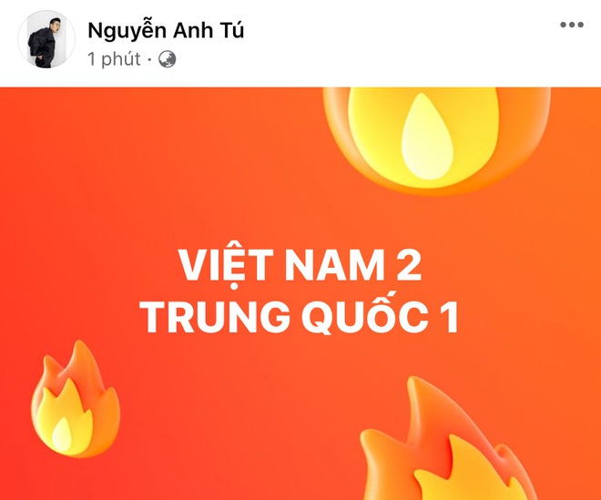 Đ&uacute;ng nửa đ&ecirc;m, Kỳ Duy&ecirc;n v&agrave; d&agrave;n sao Vbiz hừng hực kh&iacute; thế tiếp lửa cho tuyển Việt Nam trận gặp Trung Quốc - Ảnh 13.