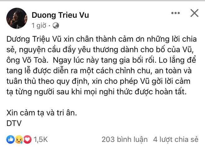 Cáo phó bố ruột NS Hoài Linh: Gia đình miễn thăm viếng và phúng điếu, có chi tiết làm rõ tin đồn nam danh hài về Mỹ? - Ảnh 4.