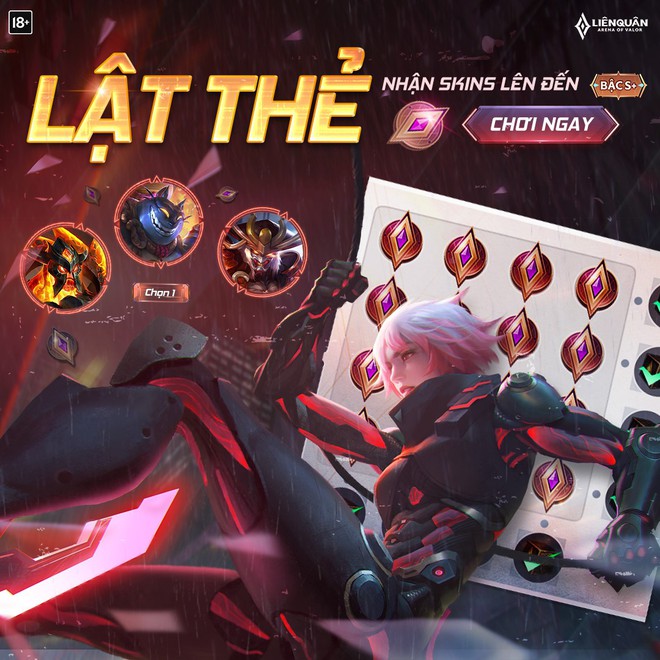 Liên Quân Mobile: Hướng dẫn game thủ nhận miễn phí skin bậc S+ giá 499 Quân Huy từ sự kiện lật thẻ mới nhất - Ảnh 1.