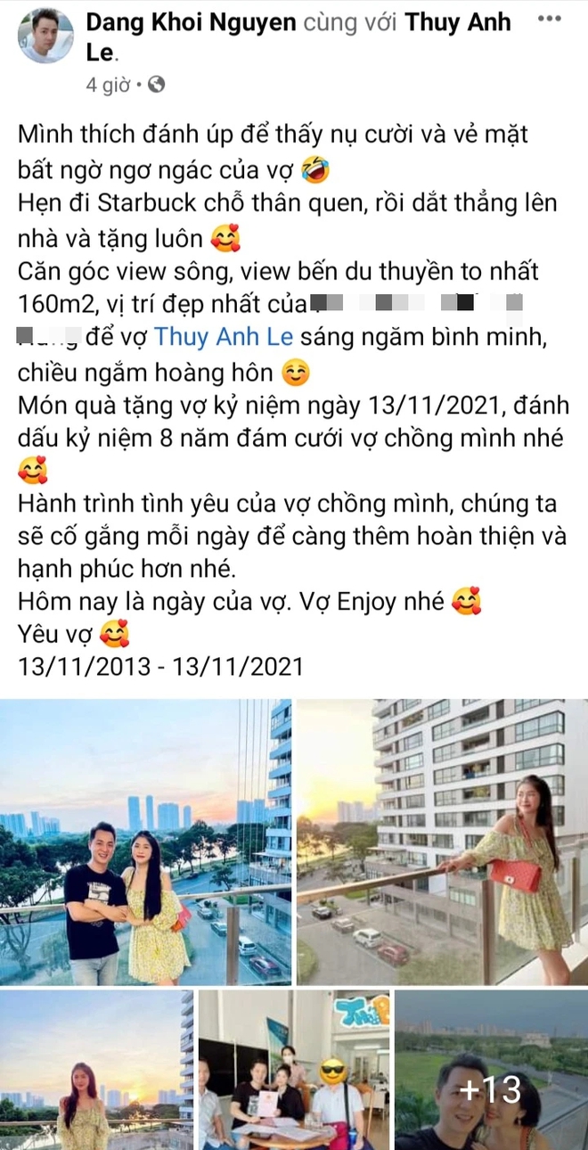 Sao nam Vbiz tặng vợ nhà 10 tỷ nhân kỷ niệm 8 năm đám cưới, lớp 7 làm fangirl đến nay giữ chức nóc nhà! - Ảnh 3.